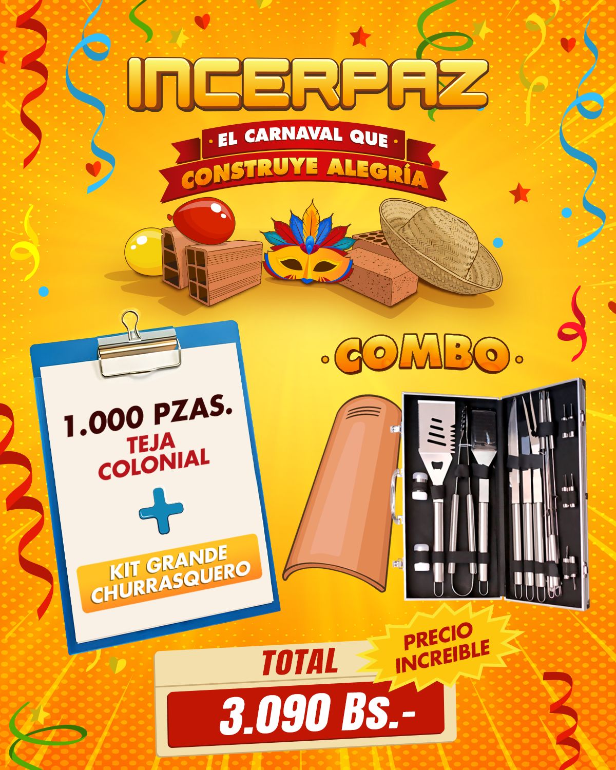 WhatsApp Image 2026-01-21 at 10.21.21 COMBO KIT CHURRASQUERO - TEJAS COLONIALES - Imagen 1